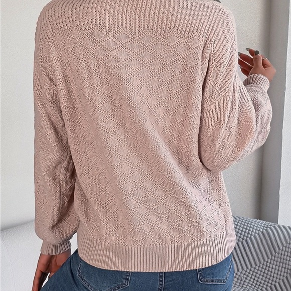Half Way There Women’s Buttoned Sweater - Picture 2 of 4